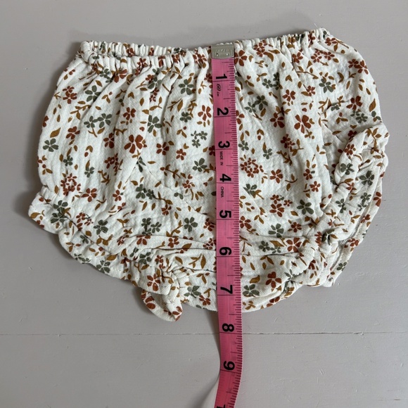 Quincy Mae Ruffle sleeveless floral dress and bloomer set - 6-12M, organic - Picture 13 of 15